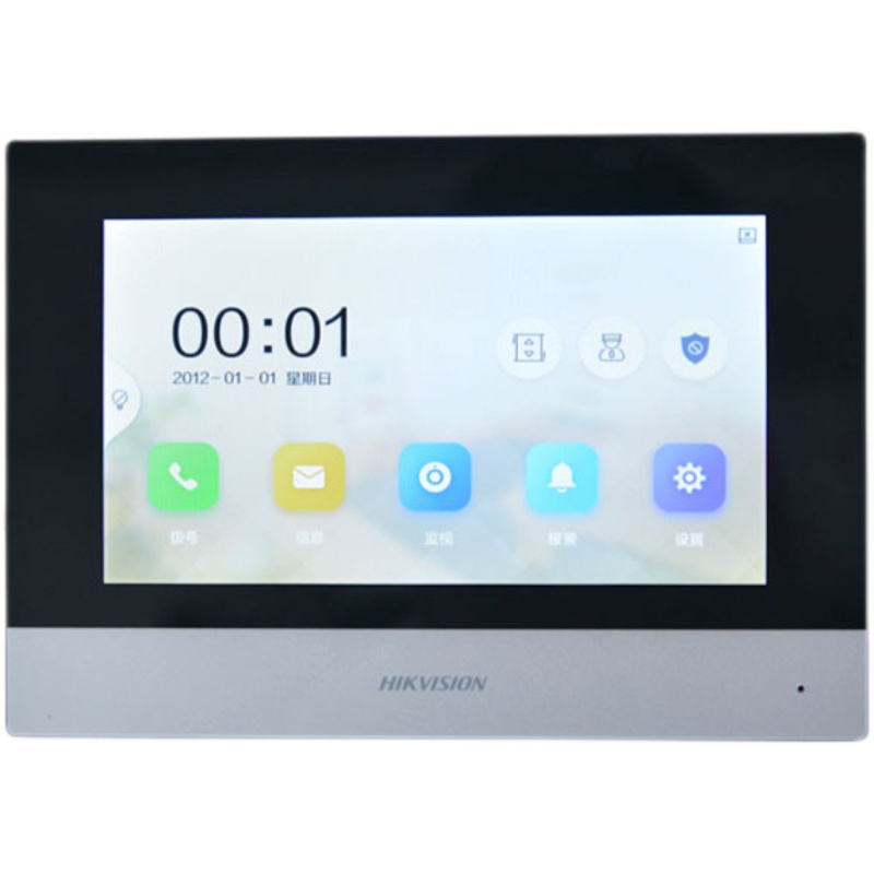 ?？低暱梢晫χv室內機單元門樓宇觸摸屏7寸室內屏DS-KH6320-C